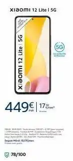 Xiaomi 12 lite i 5g xiaomi 12 lite 5g 449€ 178 sanigure mdvb 1674 cal