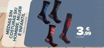 Carrefour Medias sin costuras ski hombre, mujer e infantil oferta
