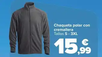 Carrefour Chaqueta polar con cremallera oferta