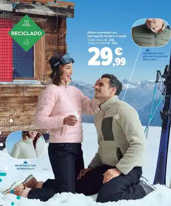 Carrefour Parka reversible con borreguillo hombre o mujer oferta