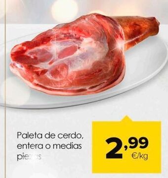 Autoservicios Familia Paleta de cerdo oferta