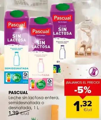 Autoservicios Familia Leche sin lactosa pascual oferta