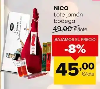 Autoservicios Familia Jamón nico oferta