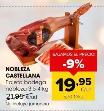 Autoservicios Familia Paleta de bodega nobleza castellana oferta