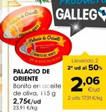 Autoservicios Familia Bonito del norte en aceite de oliva palacio de oriente oferta