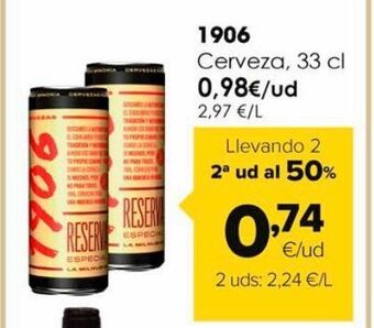 Autoservicios Familia Cerveza 1906 oferta
