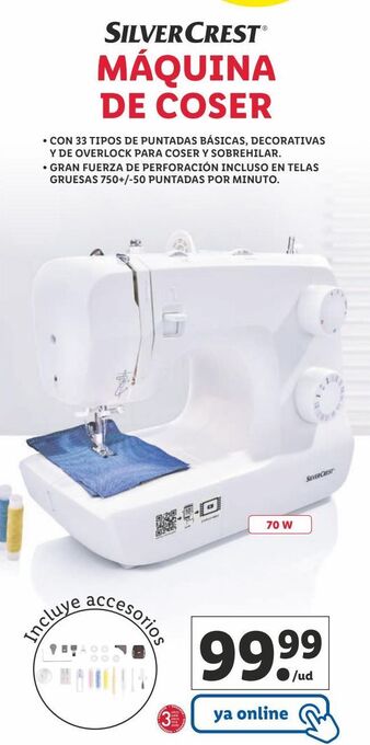 Lidl Máquina de coser silvercrest oferta