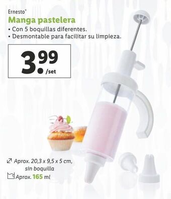 Lidl Manga pastelera ernesto oferta