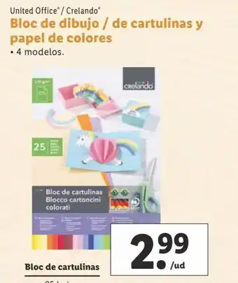 Lidl Cartulina united office oferta