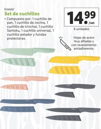 Lidl Cuchillos ernesto oferta