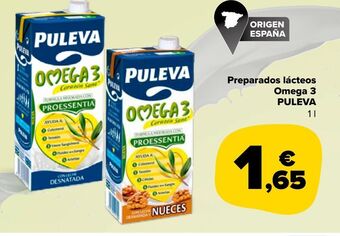 Carrefour Market Preparados lácteos omega 3 puleva oferta