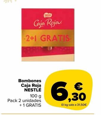 Carrefour Market Bombones caja roja nestlé oferta