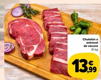 Carrefour Market Chuletón o entrecot de vacuno oferta
