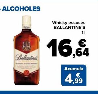 Carrefour Market Whisky escocés ballantine's oferta