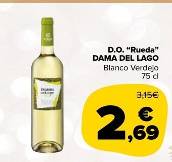 Carrefour Market D.o. "rueda" dama del lago blanco verdejo oferta