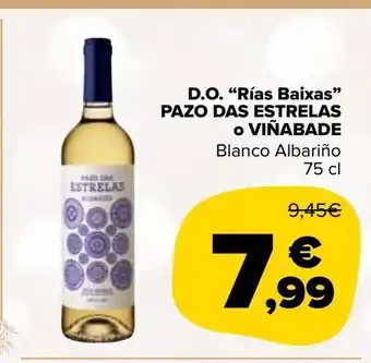 Carrefour Market D.o. "rías baixas" pazo das estrellas o viñabade blanco albariño oferta