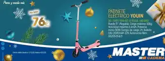 Precio y mucho más siguenos! por sólo! 76€ oferta válida desde el 1/12/22 hasta el 5/1/23. patinete eléctrico youin sc-