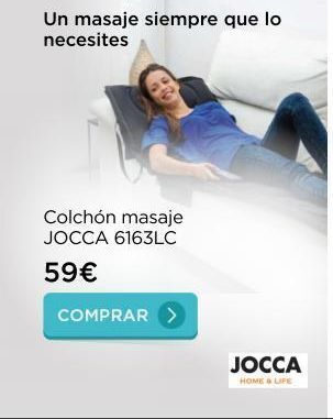 La tienda en casa Colchón masaje jocca oferta
