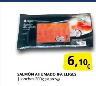 Supermercados MAS Salmón ahumado ifa eliges lonchas 200g oferta
