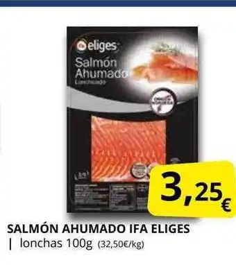 Supermercados MAS Salmón ahumado ifa eliges lonchas 100g oferta