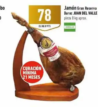 Supermercados Deza Jamón gran reserva duroc juan de valle oferta
