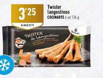 Supermercados Deza Twister langostinos cocinarte oferta