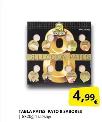 Supermercados MAS Tabla pates pato & sabores oferta