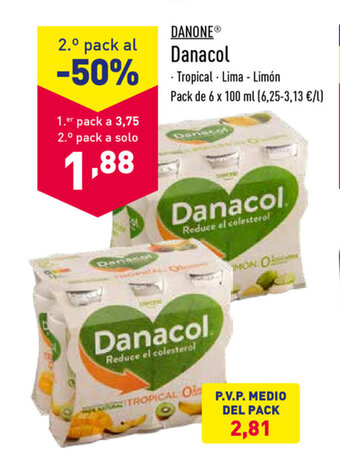 ALDI Danone Danacol 6 x 100ml oferta