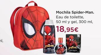 El Corte Inglés Mochila spider-man eau de toilette y gel oferta