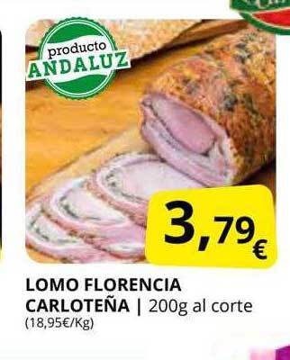 Supermercados MAS Lomo florencia carloteña oferta