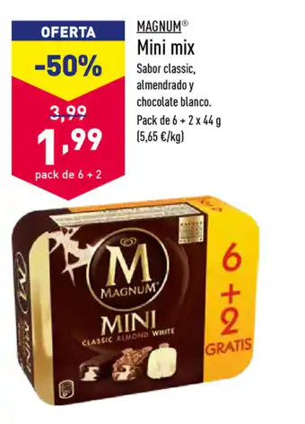 ALDI Magnum Mini mix 6+2 x 44g oferta
