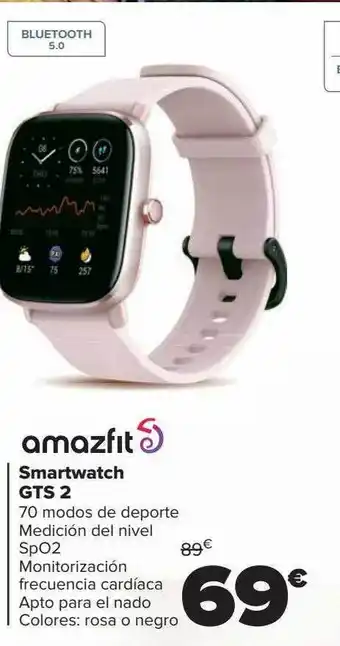 Carrefour Amazfit smartwatch gts 2 oferta