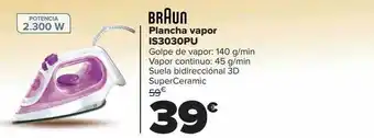 Carrefour Braun plancha vapor is3030pu oferta