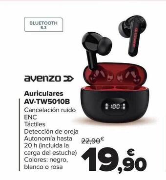 Carrefour Avenzo auriculares av-tw5010b oferta