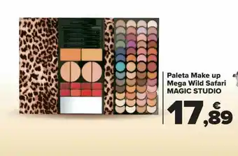 Carrefour Paleta make up mega wild safari magic studio oferta