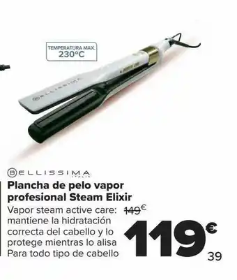 Carrefour Plancha de pelo vapor profesional steam elixir bellissima oferta