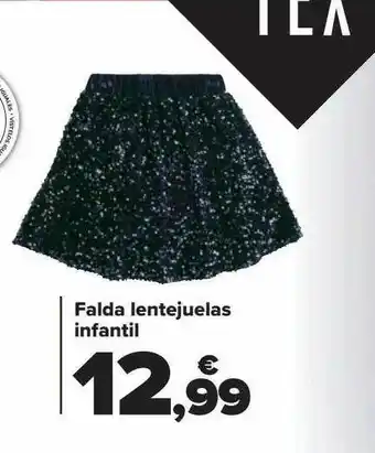 Carrefour Falda lentejuelas infantil oferta