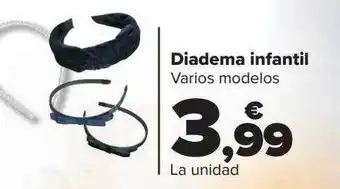 Carrefour Diadema infantil oferta