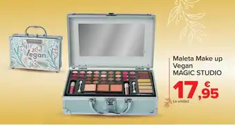 Carrefour Maleta make up vegan magic studio oferta
