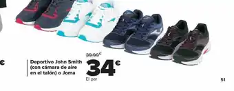 Carrefour Deportivo john smith (con cámara de aire en el talón) o joma oferta