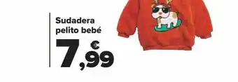 Carrefour Sudadera pelito bebé oferta