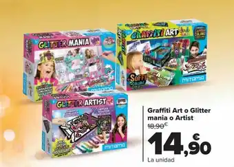 Carrefour Graffiti art o glitter mania o artist oferta