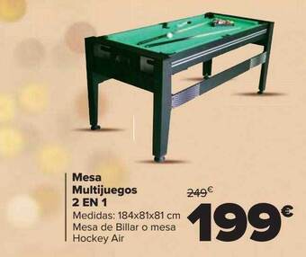Carrefour Mesa multijuegos 2 en 1 oferta