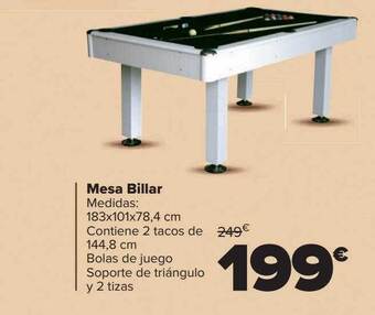 Carrefour Mesa billar oferta
