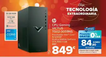 Carrefour Cpu gaming victus tg02-0059ns hp oferta