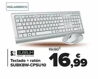 Carrefour Teclado + ratón subkbw-cpsu10 subblim oferta
