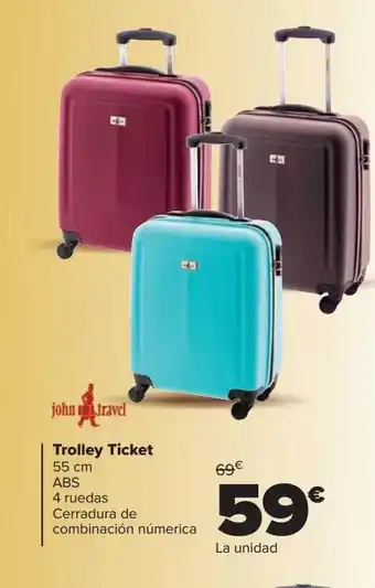Trolley ticket john travel