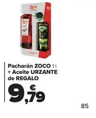 Carrefour Pacharán zoco + aceite urzante de regalo oferta