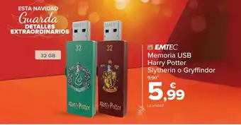 Emtec memoria usb harry potter slytherin o gryffindor