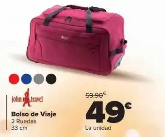 Carrefour Bolso de viaje john the travel oferta